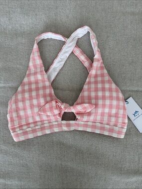 Southern Tide Gingham Bikini Top